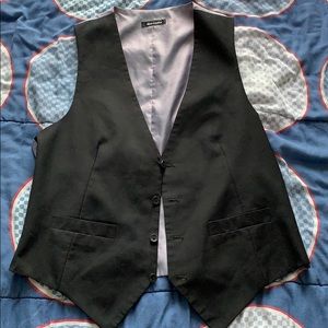 Men black and Violet vest